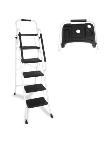 Escalera Plegable 5 Pasos Blackhorse-Racing HM3603 149 kg
