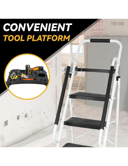 Escalera Plegable 5 Pasos Blackhorse-Racing HM3603 149 kg