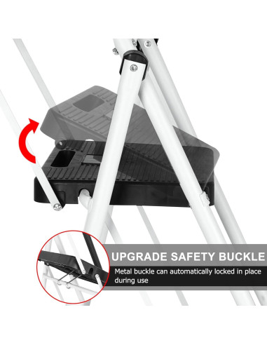 Escalera Plegable 5 Pasos Blackhorse-Racing HM3603 149 kg