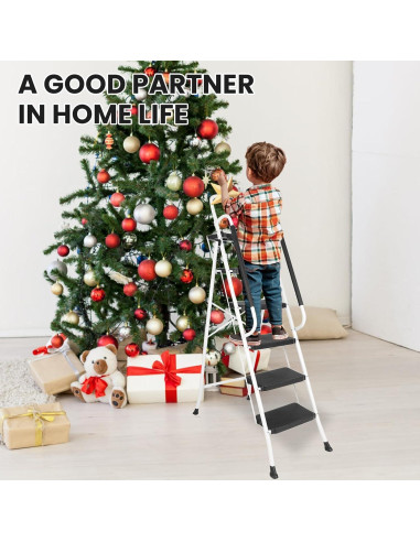 Escalera Plegable 5 Pasos Blackhorse-Racing HM3603 149 kg