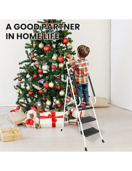 Escalera Plegable 5 Pasos Blackhorse-Racing HM3603 149 kg