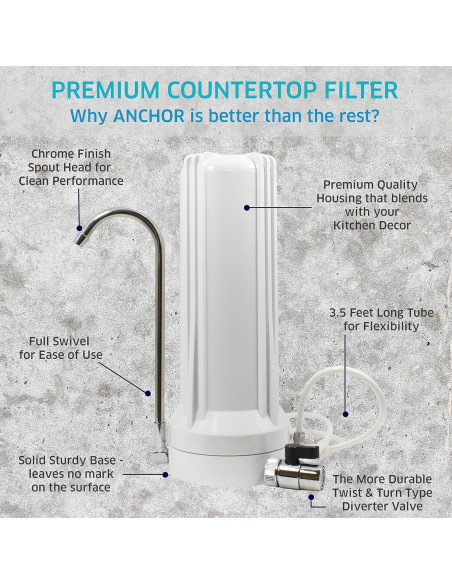 Filtro de Agua Antioxidante Anchor AF-3110 10 Etapas Blanco