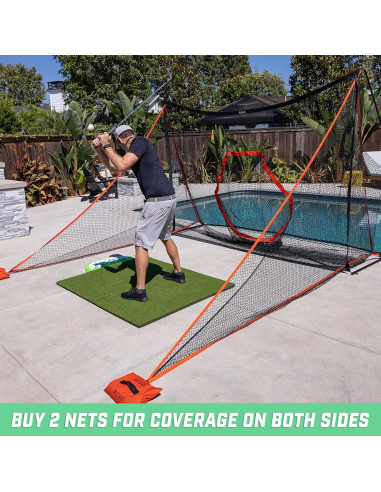 Red Shank GoSports para Redes de Golf - Lateral Adicional