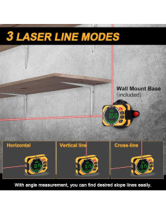 Medidor de Ángulo Digital Prexiso 3 en 1 con Nivel Láser 2
