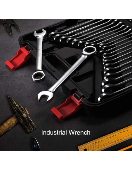 Juego de Llaves de Carraca BULLTOOLS 22 Piezas Acero Vanadio