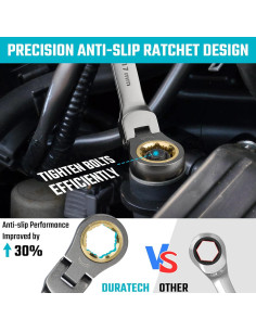 Juego de Llaves Combinadas DURATECH 12 Piezas 8-19 mm 2