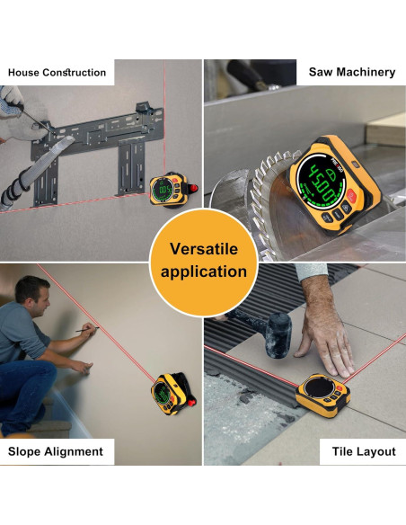 Medidor de Ángulo Digital Prexiso 3 en 1 con Nivel Láser