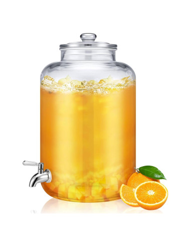 Dispensador de Agua de Vidrio Newtay 20L con Grifo de Acero