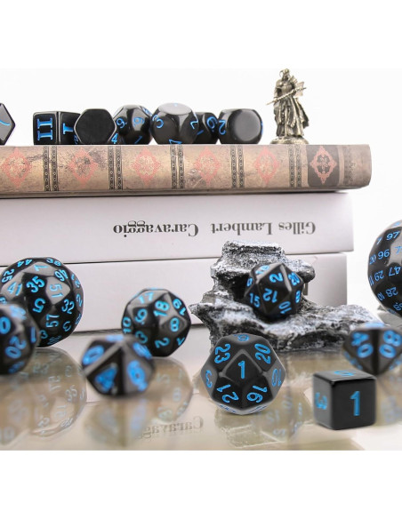 Dados Poliedricos Coyeekn 15 Piezas D3-D100 con Bolsa