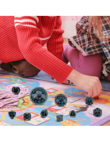 Dados Poliedricos Coyeekn 15 Piezas D3-D100 con Bolsa