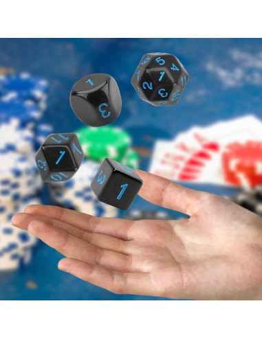 Dados Poliedricos Coyeekn 15 Piezas D3-D100 con Bolsa