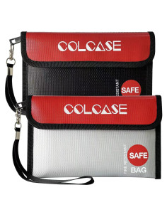 Bolsa de Dinero a Prueba de Fuego COLCASE 21x12 cm 2 Piezas