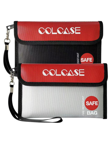Bolsa de Dinero a Prueba de Fuego COLCASE 21x12 cm 2 Piezas