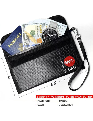 Bolsa de Dinero a Prueba de Fuego COLCASE 21x12 cm 2 Piezas