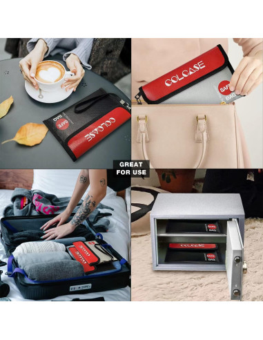 Bolsa de Dinero a Prueba de Fuego COLCASE 21x12 cm 2 Piezas