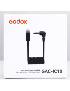 Cable Adaptador Godox GAC-IC10 Lightning a 3.5mm TRS 2