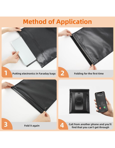 Bolsa Faraday Grande Bellamei 43x38 cm Anti-Robo RFID