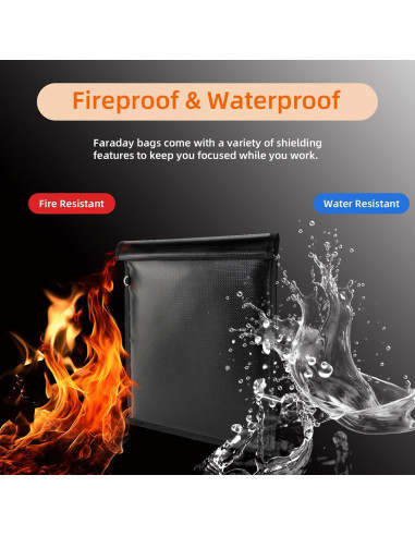 Bolsa Faraday Grande Bellamei 43x38 cm Anti-Robo RFID