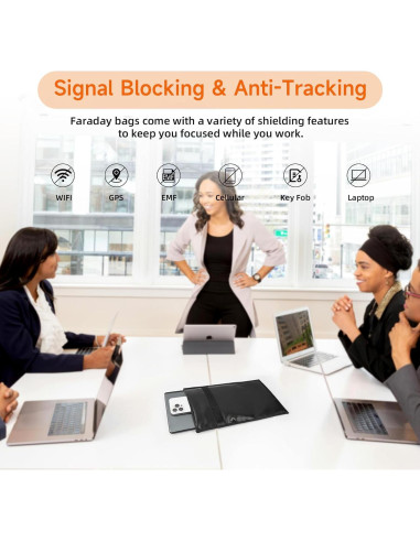Bolsa Faraday Grande Bellamei 43x38 cm Anti-Robo RFID
