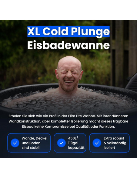 Bañera de Hielo Cold Pod Elite Lite 155L Portátil