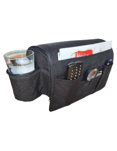 Soporte para Tazas CupComfort - Organizador Reposabrazos Negro