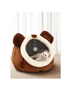 Cama para Gatos Lcybem Cueva Acolchada Desmontable 40x41cm