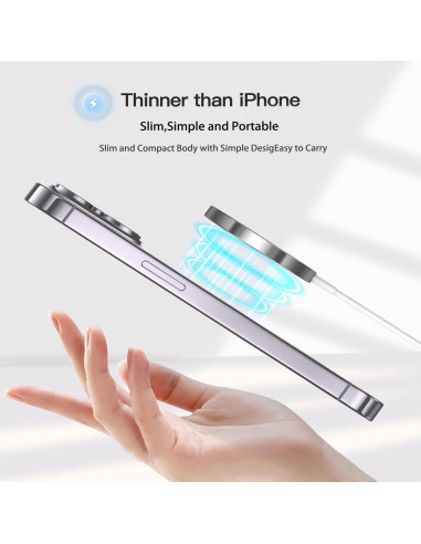 Cargador Inalámbrico Magnético Apple MagSafe 15W para iPhone