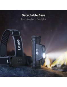 Linterna Frontal Lepro 1000 Lúmenes Recargable IP65 2