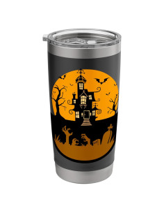 Taza de Acero Inoxidable Aislada Halloween 20 oz Negra