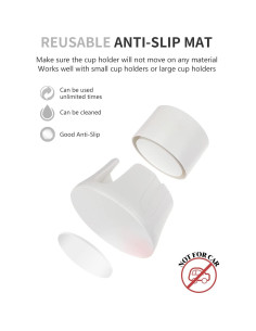 Soporte Antideslizante para Tazas CUBE TECH Blanco 9 cm 2