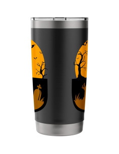 Taza de Acero Inoxidable Aislada Halloween 20 oz Negra 2