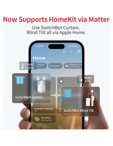 Abridor Cortinas Automático SwitchBot 2 Paquete + Hub 2