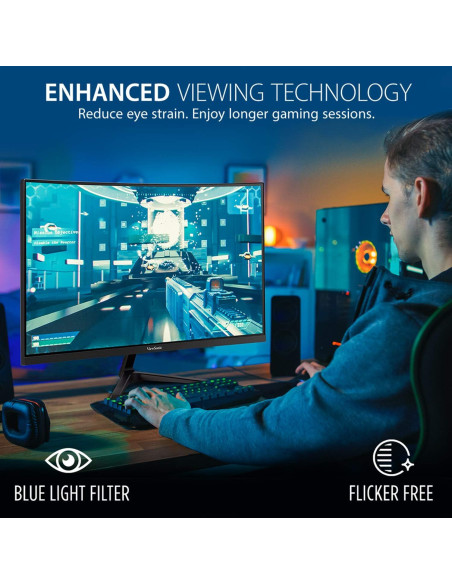 Monitor Curvo ViewSonic 27" 1440p 1ms 180Hz FreeSync