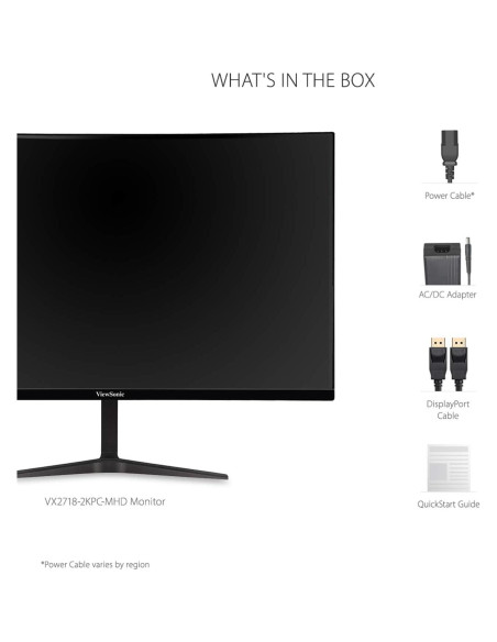 Monitor Curvo ViewSonic 27" 1440p 1ms 180Hz FreeSync
