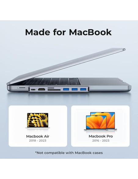 Adaptador USB C Hub HDMI RayCue para MacBook Pro/Air 4K