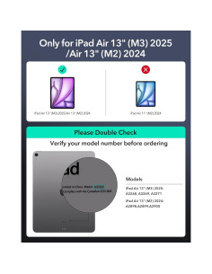 Funda Teclado ESR iPad Air 13" M3/M2 2025/2024 Negro 2