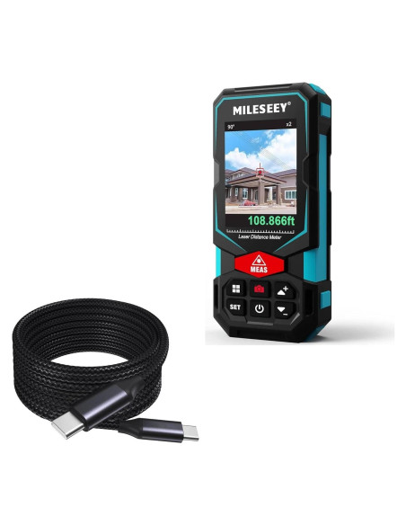 Cable BoxWave USB-C 3,05m 100W para Medidor Mileseey S7 PRO