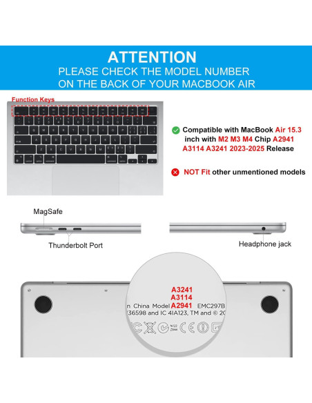 CaseBuy Protector Reposamanos MacBook Air 15" 2023-2025
