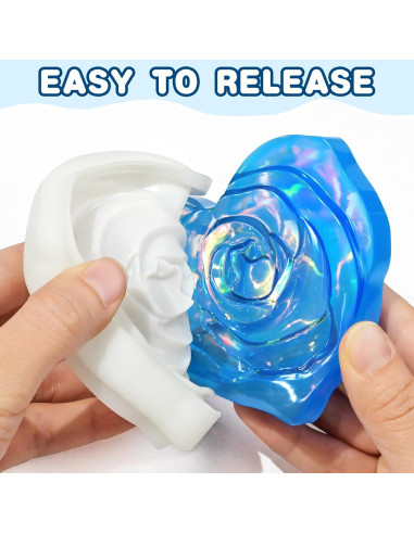 Molde de Silicona ZQYSING Tarro Corazón con Tapa Rosa