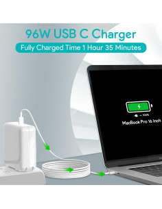 Cargador USB C 96W Tearplex para MacBook Pro y Air 2