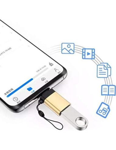 Cable BoxWave USB-C a A PortChanger 2-Pack - Negro