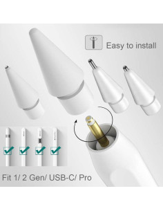 Consejos de Reemplazo para Apple Pencil Pro - 6 Piezas 2