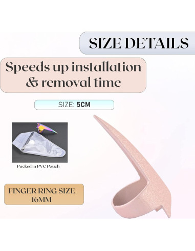 Anillo de Partición de Cabello Cross Edge - Acero Inoxidable