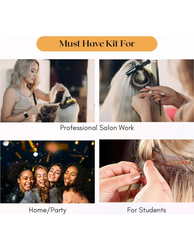 Anillo de Partición de Cabello Cross Edge - Acero Inoxidable