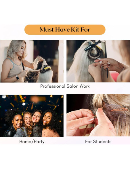 Anillo de Partición de Cabello Cross Edge - Acero Inoxidable