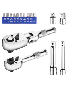 Juego de Llave de Carraca WORKPRO 16 PCS Cabeza Flexible