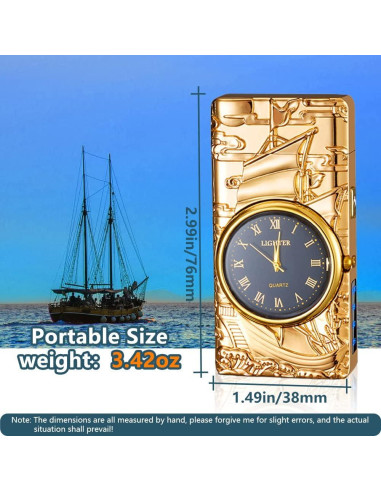 Encendedor Eléctrico SKRFIRE HF - Recargable USB Dorado