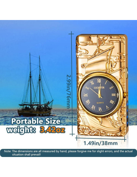 Encendedor Eléctrico SKRFIRE HF - Recargable USB Dorado