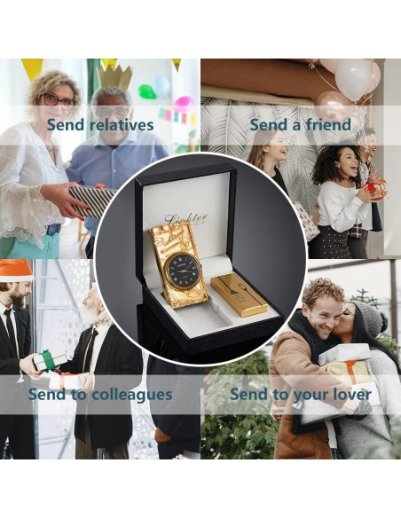 Encendedor Eléctrico SKRFIRE HF - Recargable USB Dorado