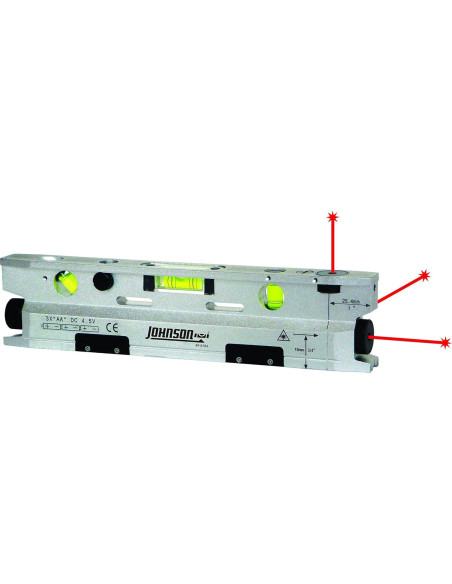 Nivel láser torpedo Johnson 40-6184 magnético 30,48 m